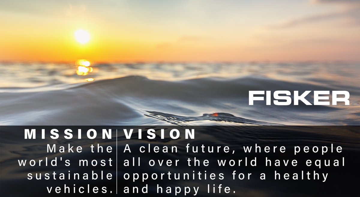 FiskerInc's tweet photo. Fisker aims to make the most sustainable cars in the world! 🌎⚡️♻️ #fisker #electricvehicles #sustainable #design #innovation #cars #tech #thursday #drive #speed #mission #vision #clean #planet https://t.co/xU2UyOzHPd