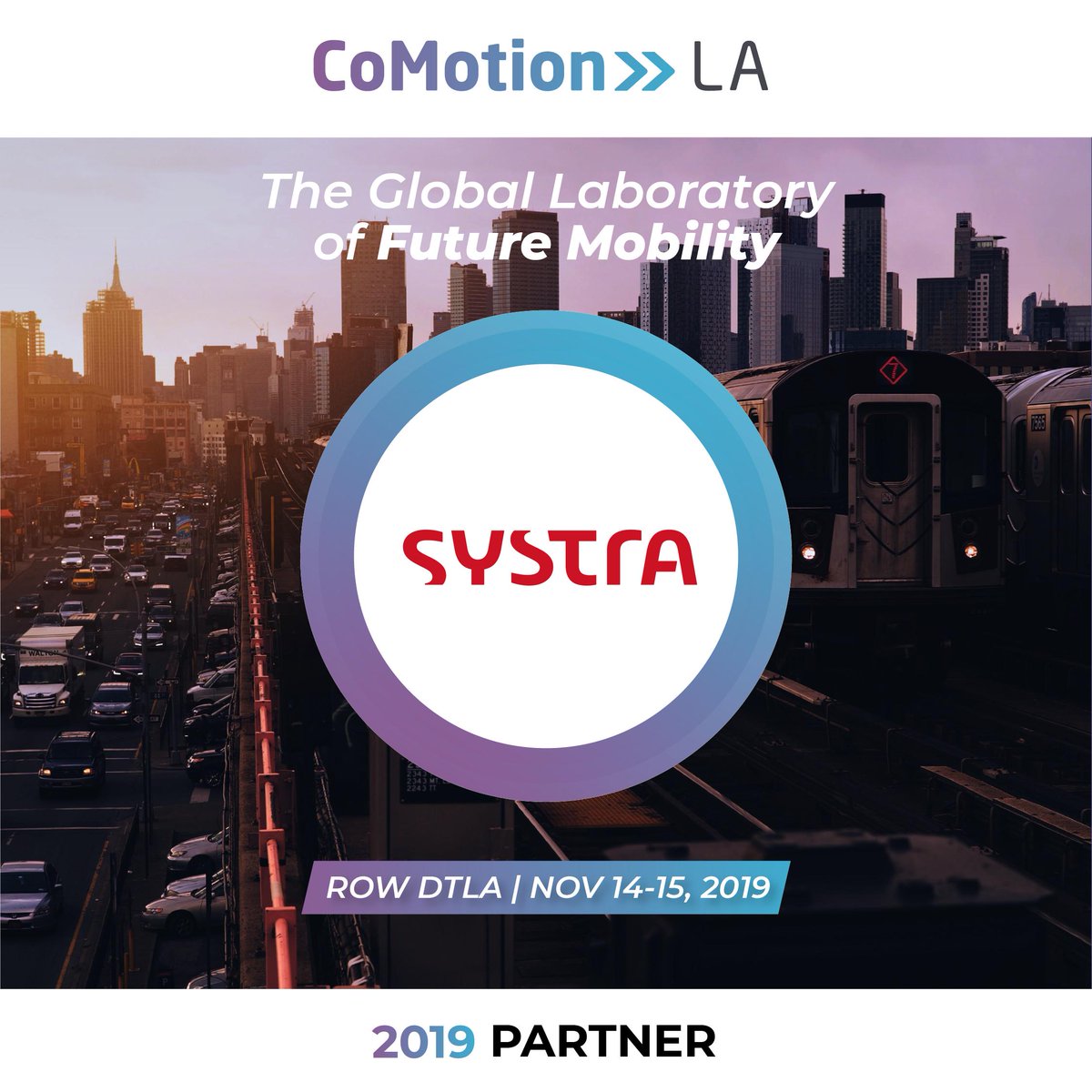 A warm welcome to our latest partner, @Systra_Usa. @SYSTRA_LTD is a world leader in rail and transit infrastructure planning, design and engineering. Learn more at comotionla.com