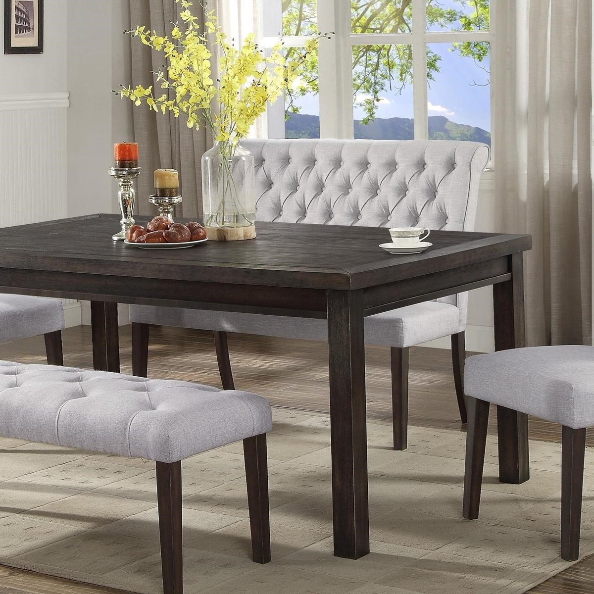 SellingYMM's tweet photo. 🏡💡 Custom, built-in benching, while popular & convenient, can be expensive. Try opting for padded furniture benches as an affordable alternative. #homedesigntrend #homedesign #homedesignideas #homedecor #homedecorideas #interiordesign #interiordesignideas #dining #furniture https://t.co/P7vswg1iO4