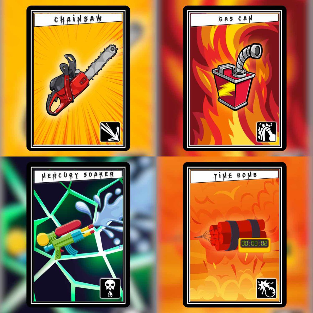 LamentStudios's tweet photo. We wanted to share with everyone the first couple weapon cards that are finished! Let us know what you think in the comments below?! #deathdealercardgame #alamentodyssey #lamentstudios #inerdia #thetrashygamer #wearedescendants #cardgames #tabletop #boardgame https://t.co/HYvdqbBqeN