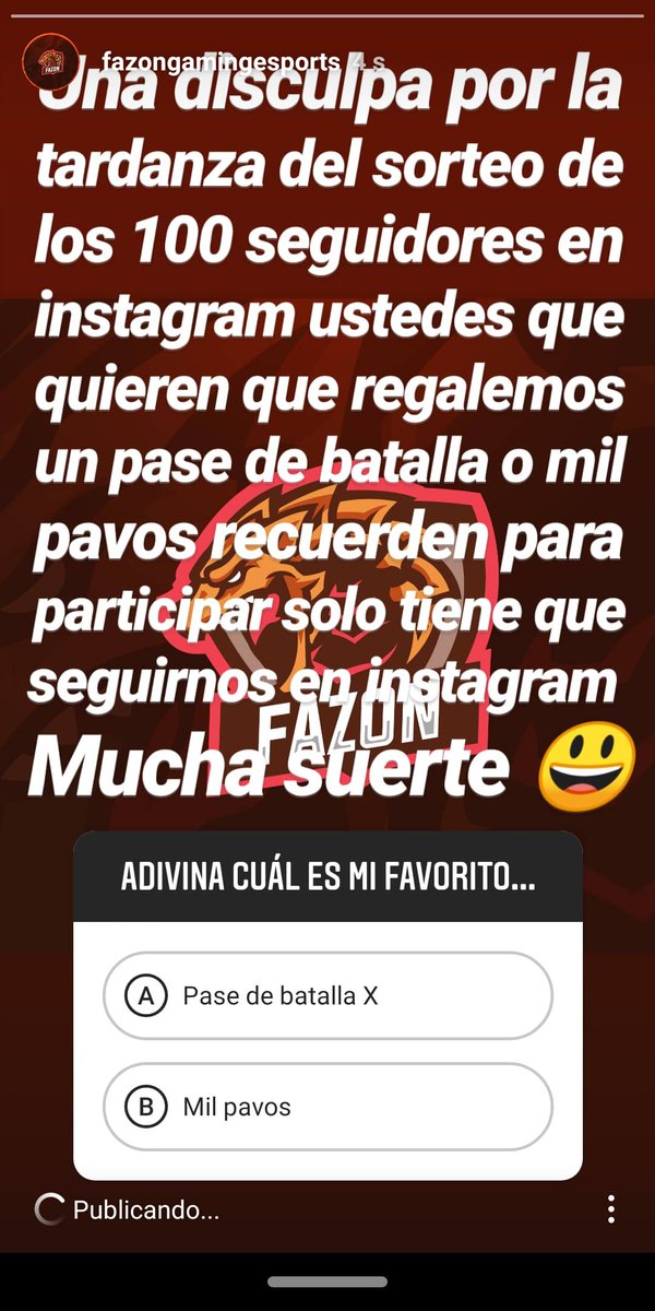 FazonGaming's tweet photo. Recuerden que tenemos un sorteo activo para que vallan a todo a participar en la página de instagram en Fazon Gaming Esports
Mucha suerte a todos #GOFAZON https://t.co/YMoa9mK3ul