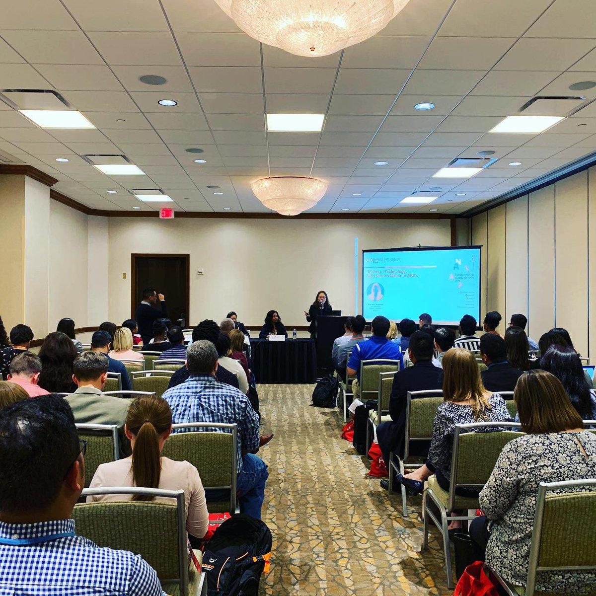 naaap's tweet photo. Packed house for afternoon sessions on ERG allyship and metrics #naaap19 #ergsummit https://t.co/6adQHRcfnT