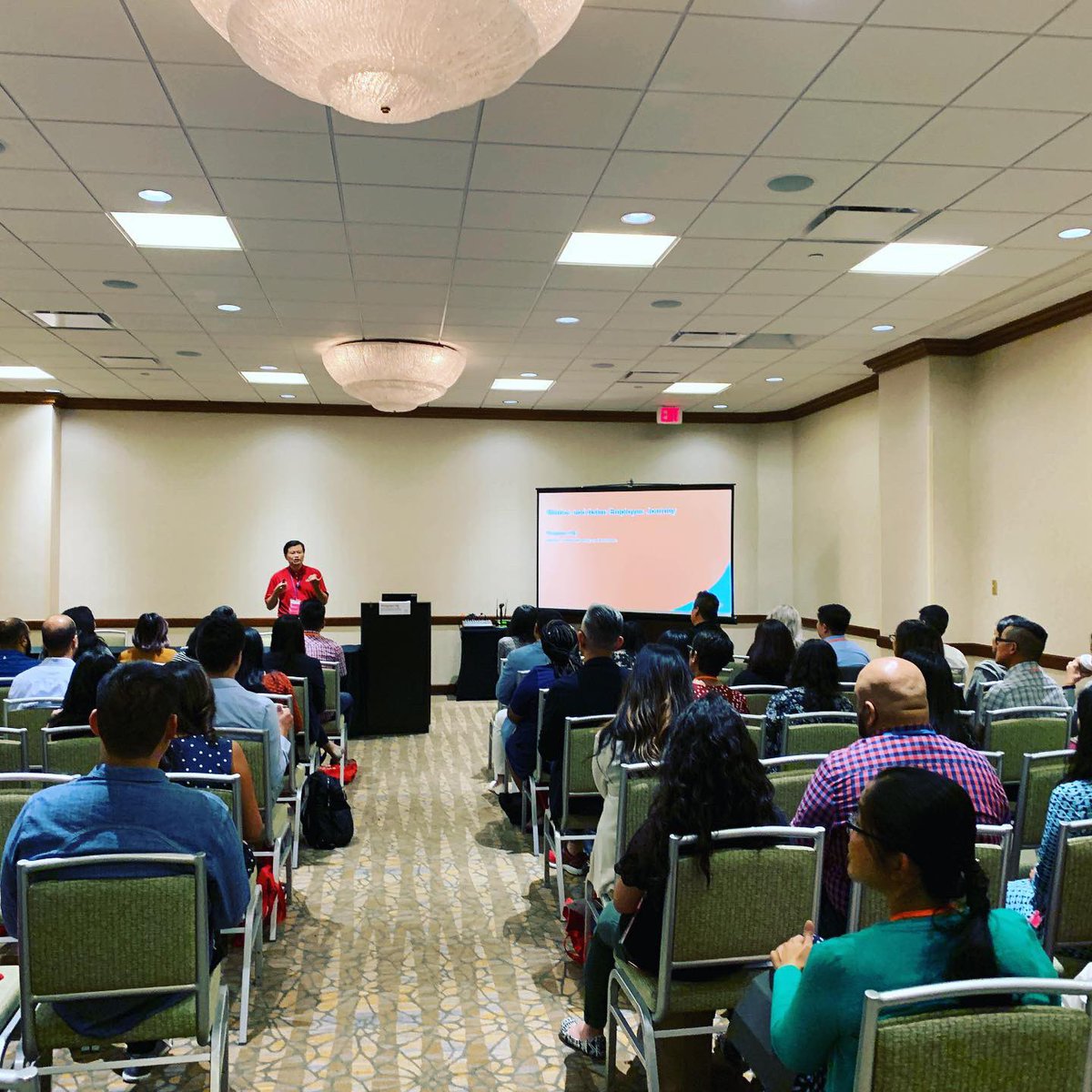 naaap's tweet photo. Packed house for afternoon sessions on ERG allyship and metrics #naaap19 #ergsummit https://t.co/6adQHRcfnT