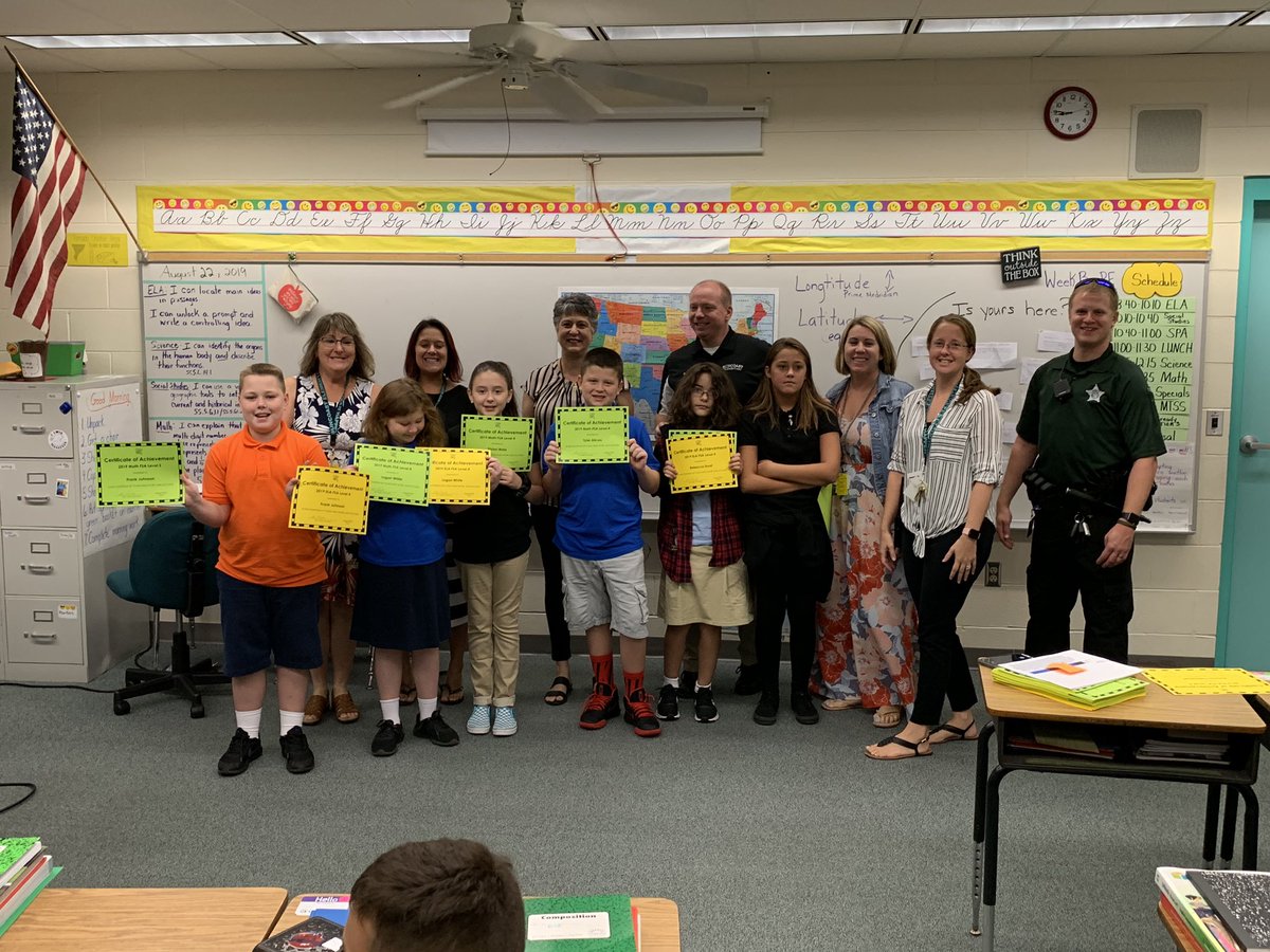 <a href="/SES_Admin/">Scott Piesik</a> <a href="/daceyhughes/">Dacey Hughes</a> and staff visited all of our 4th and 5th grade classes to celebrate their FSA scores! What a great day!
#manateesmakeithappen