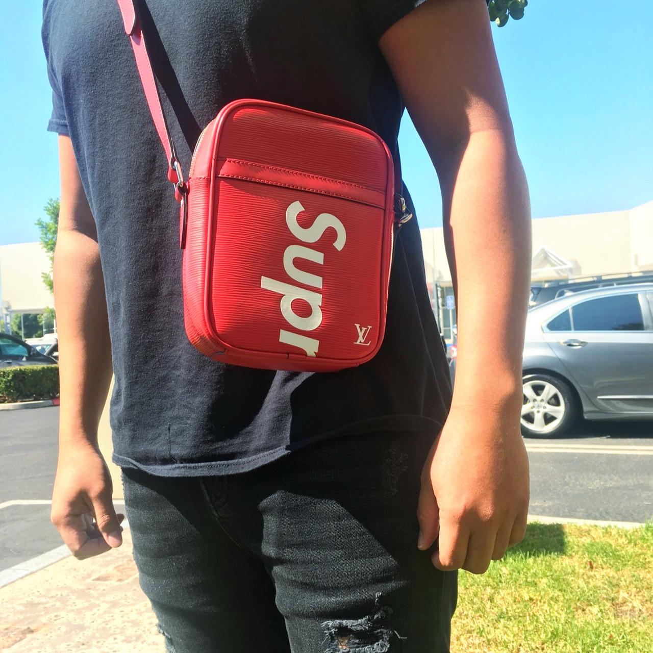 Supreme x Louis Vuitton Red Danube EPI PM