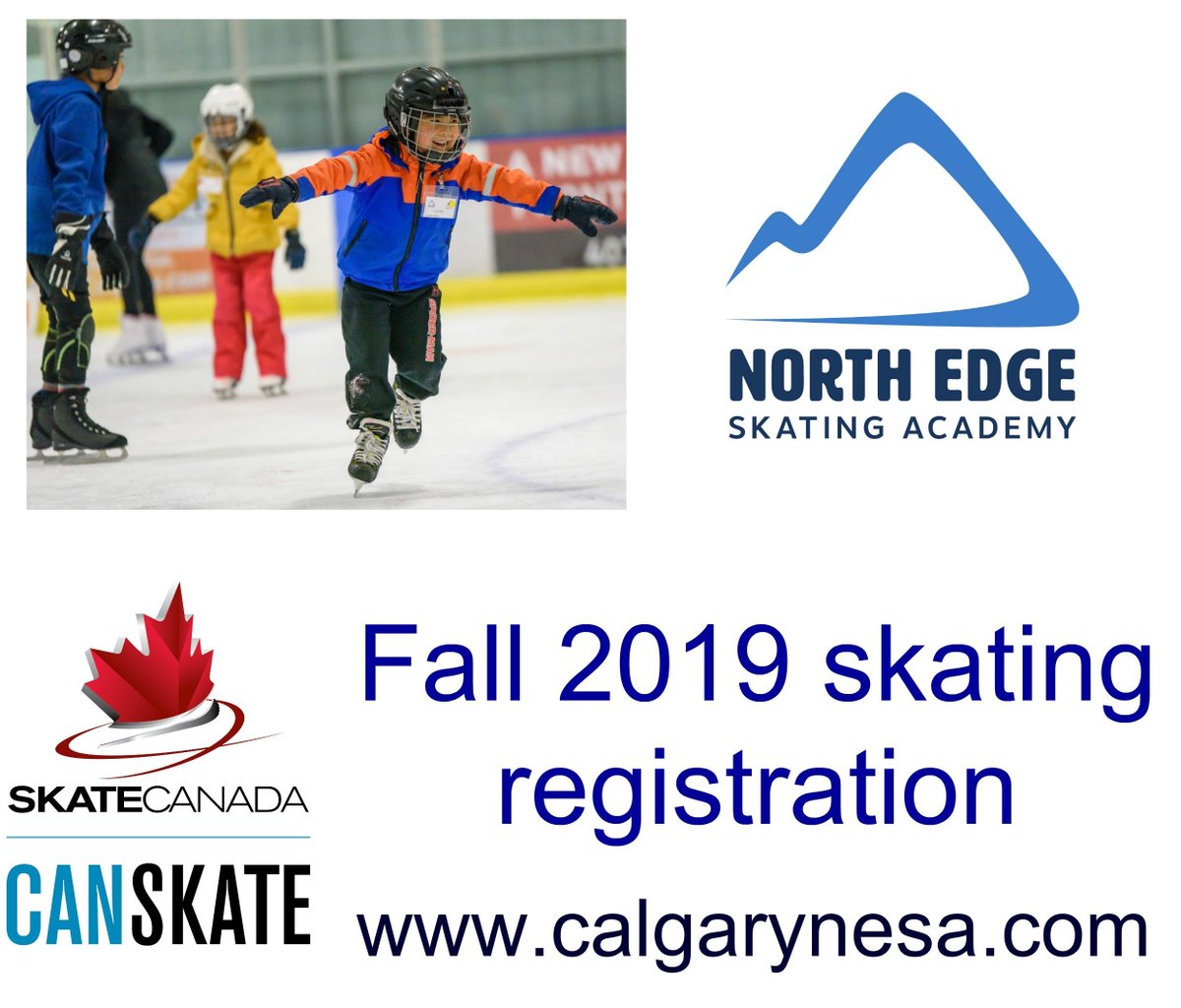 CalgaryNESA's tweet photo. Fall 2019 skating registration online https://t.co/AEeFnSHXqo #yycskating #calgaryskating #NECalgary #CanSkate #yyclearntoskate #yyckids #learntoskate #SkateCanada https://t.co/gcBiBAVmx0