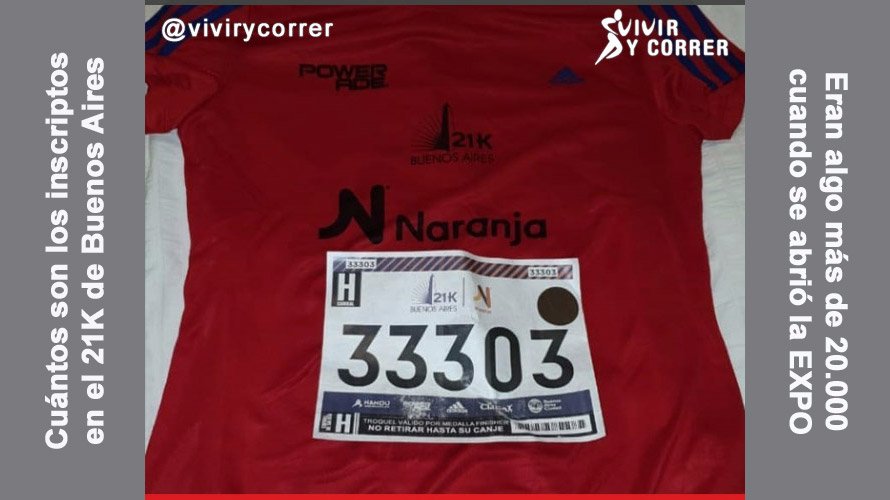 ViviryCorrer's tweet photo. Cuántos Inscriptos hay en los 21K de Buenos Aires? Algo más de 20.000 personas. La foto del dorsal 33303 despertó dudas. Pero son algo más de 20.000. Toda la info acá: https://t.co/V5LI46KI3g https://t.co/ljRG6SEtXr