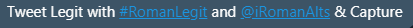 GANGSEBKIS's tweet photo. #RomanLegit @iRomanAlts  Tweet Legit 100% https://t.co/x1tM9LUmeh