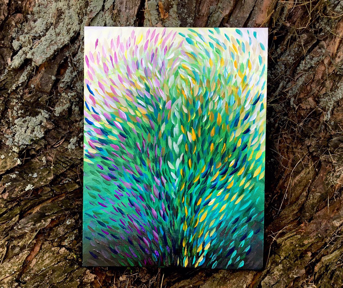 Swirl painting fun at <a href="/MindcampX/">MindcampX</a> in Ontario.  #art