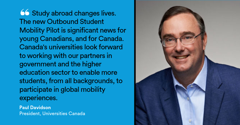 univcan's tweet photo. We look forward to working with @CollegeCan, @SocDevSoc & partners to administer the 5-year pilot & help up to 11,000 students of all backgrounds benefit from valuable global experiences. https://t.co/7QHYiUMEsb #GlobalEdCan #CdnPSE https://t.co/mSwPdBvbdM