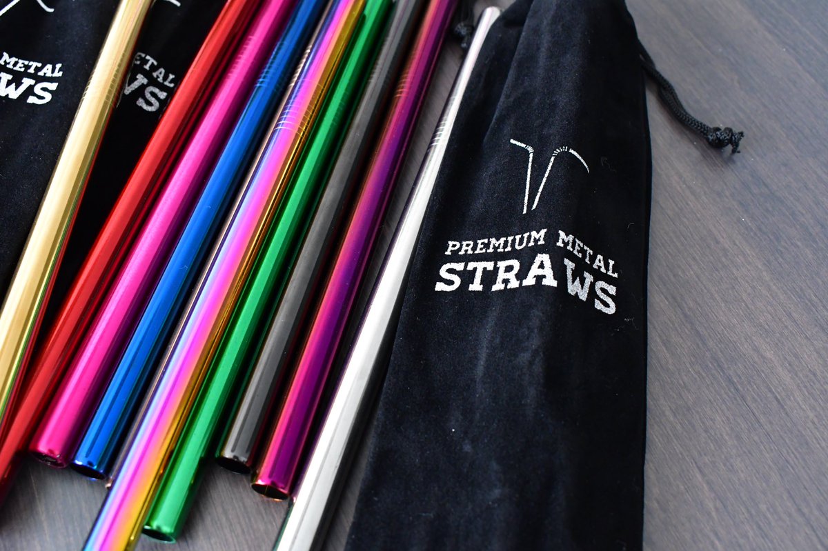 PremiumStraws's tweet photo. Our straw packs come with a convenient carrying bag so you can use your Premium Metal Straws anywhere! #PassOnPlastic  #iBroughtMyOwn #yoga #health #fitness #cleanbeaches #savetheplanet #savetheearth #environmentallyfriendly #love https://t.co/60QEf5JQta