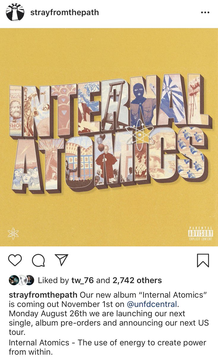 ChasingNever's tweet photo. I needed this announcement today. @strayfromdapath #internalatomics #everytwoyears #likeclockwork #strayfromthepath https://t.co/RUH2a1EvvS