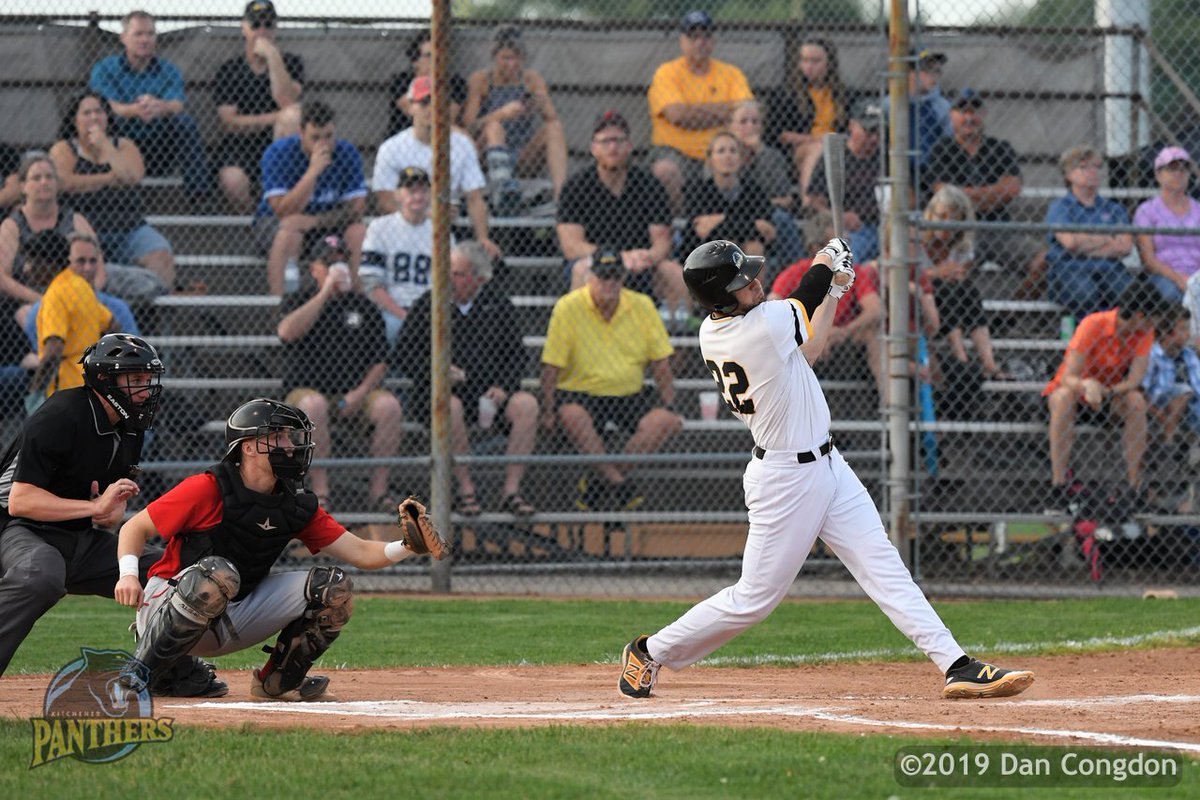 dancongdon's tweet photo. ⚾️ Brian Burton's grand slam in the bottom of the 2nd inning was a big chunk of the @IBL_Panthers scoring. They took a 2-0 lead in the best-of-seven series against the @HamCardinalsIBL. Next game is Friday in Hamilton. Next home game is Saturday at 7pm. #Panthers101 #HomeRun https://t.co/Wp82sqgSMo