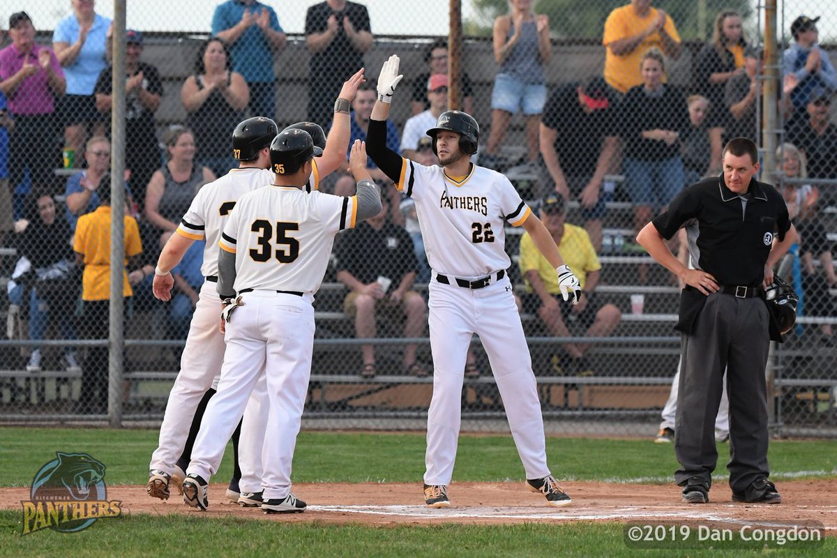 dancongdon's tweet photo. ⚾️ Brian Burton's grand slam in the bottom of the 2nd inning was a big chunk of the @IBL_Panthers scoring. They took a 2-0 lead in the best-of-seven series against the @HamCardinalsIBL. Next game is Friday in Hamilton. Next home game is Saturday at 7pm. #Panthers101 #HomeRun https://t.co/Wp82sqgSMo