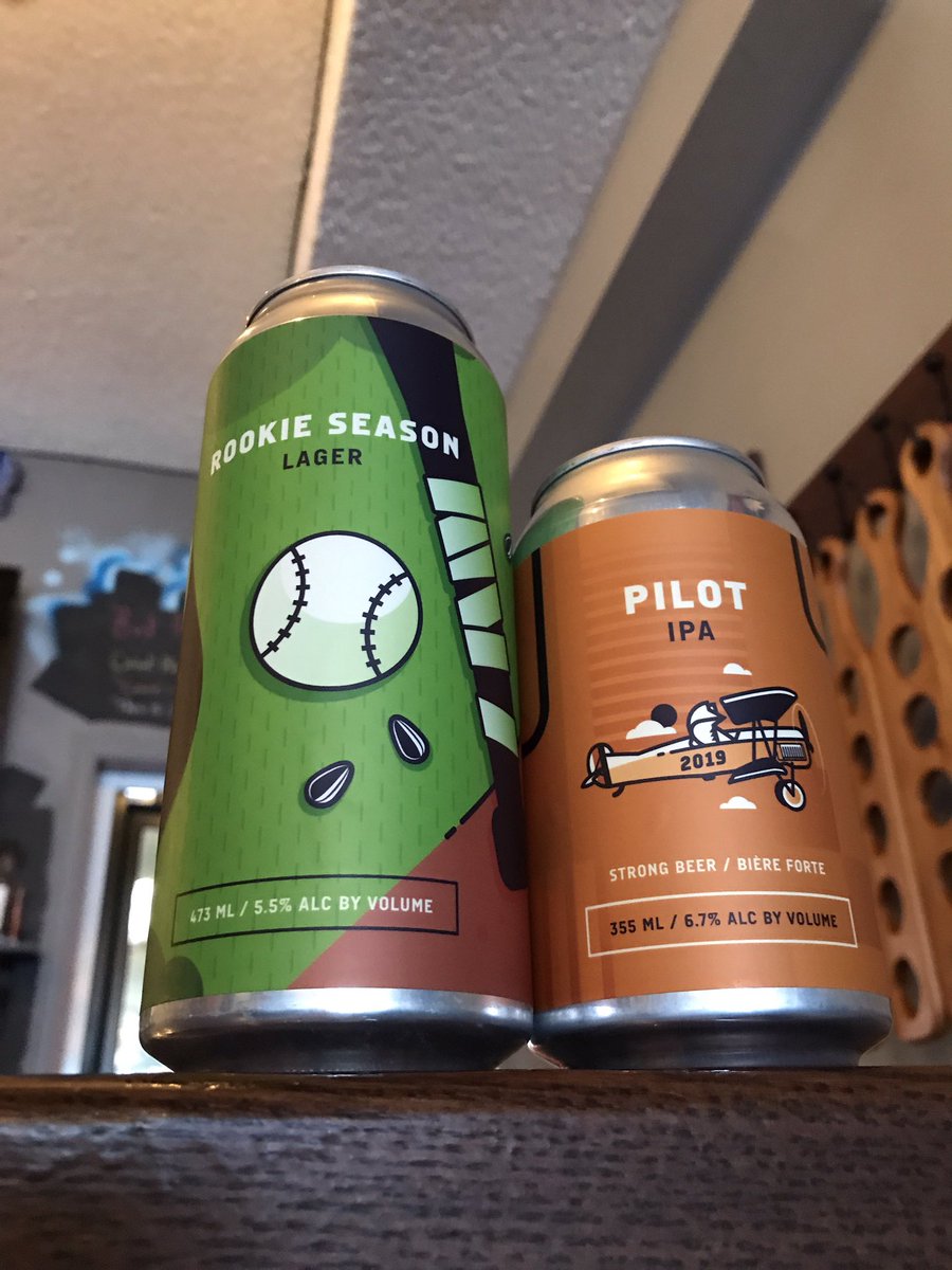 arcadiabrewco's tweet photo. New &amp; we mean brand NEW: welcome Foxtail Brewing Company Rookie Season Lager &amp; Pilot IPA to the #abbeer scene and the newest #yegbeer https://t.co/h2RXzKs7pw