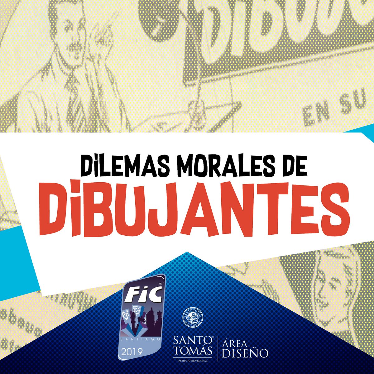 Una de las variadas actividades que tendremos en FIC Santiago es Dilemas Morales de Dibujantes, como siempre conducido por Diego Toro y con los panelistas, Alexis Vivallos y Claudio Muñoz. Ven y participa en este entretenido podcast en vivo el Sábado 7 Sept. de 14 a 15 hrs.