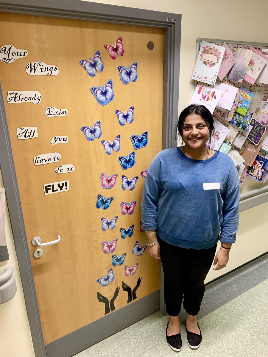 uhdbRespiratory's tweet photo. We thought why stop at decorating just the one door... So here’s our next working progress and this weeks ‘work experience’ pupil. Niran you have been a pleasure to work with thank you #UHDB #workexperience #TeamworkMakesTheDreamWork #nextgenerationofwork https://t.co/jJWlRLB2DW