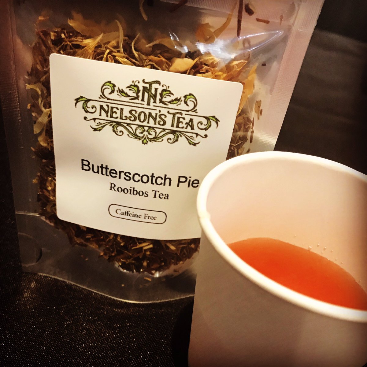 Great time today at Taste of @piazzaproduce! We featured our @nelsonstea Butterscotch Pie tea - available thru @piazzaproduce in 2 oz. retail &amp; 1 lb. bulk bags! #teatime #piazzaproduce #tasteofpiazza2019 #wholesaleandretail #nelsonstea #looseleaf #naturalingredients