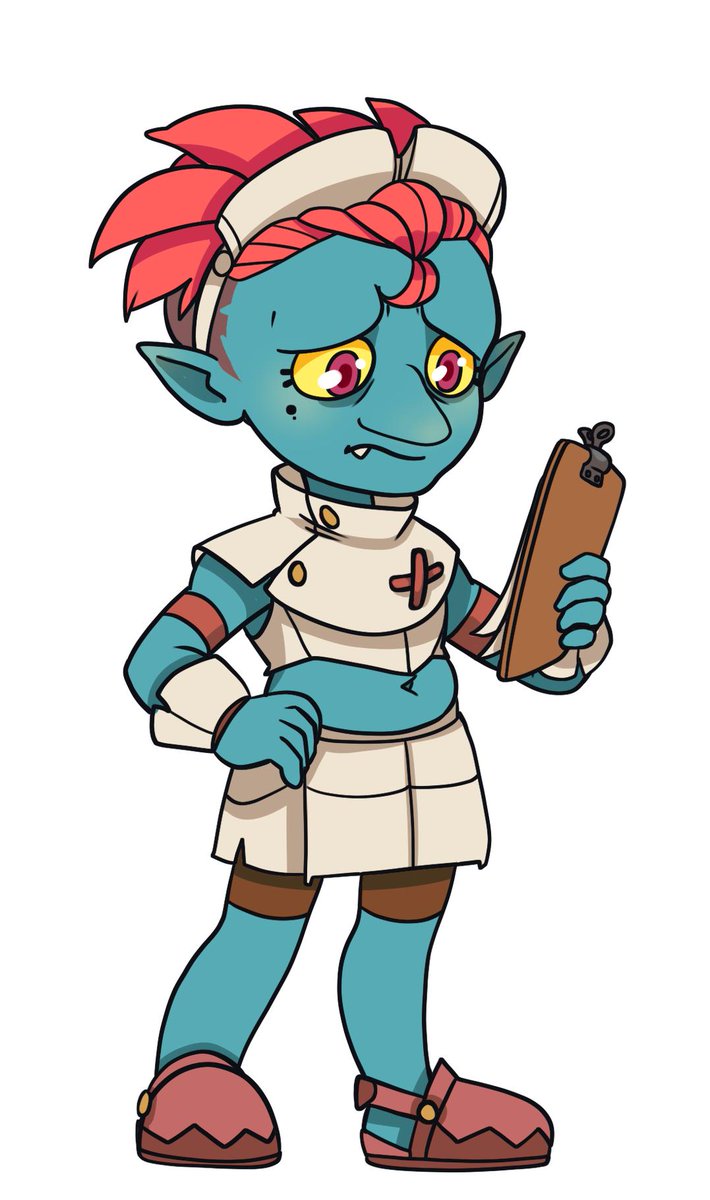 pixelconstructr's tweet photo. Seems we forgot to give you a tweet yesterday Grumpy Witches! Well, how about one today instead? Say hello to the Goblin Medic! Now in her concept art stage. She looks great doesn't she? :)
#grumpywitch
#indieartist
#indiedev
#IndieGameDev
#indiegames https://t.co/IWCTOCeUMI