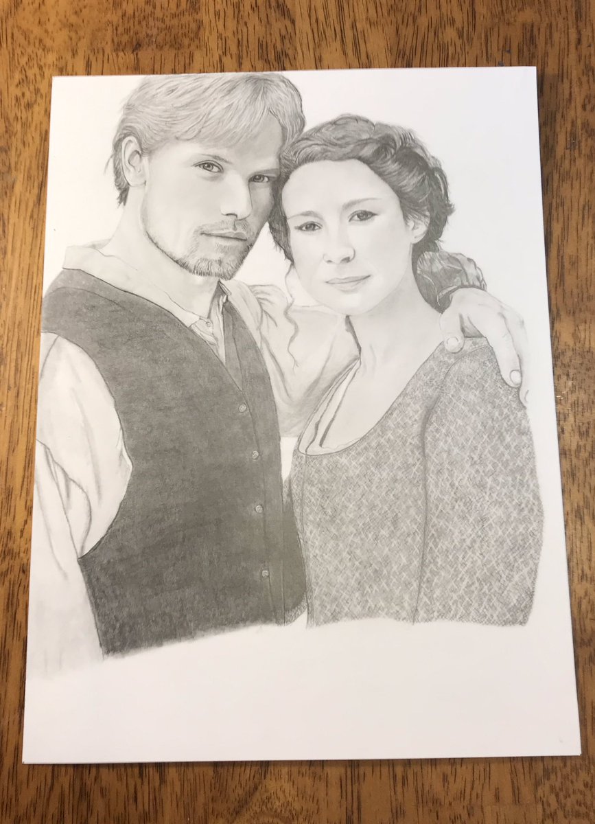 PencilMeIn3's tweet photo. “Jamie and Claire Fraser”
Outlander FanArt 2019
9x12 Pencil Sketch 
Sketched by Joyce Pennington https://t.co/hTmVUvhUAS