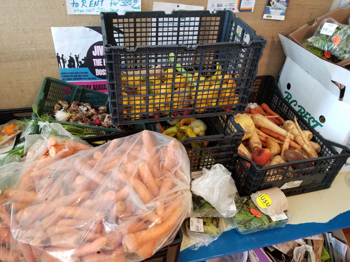 This is another reason to come by RK. You can receive a delicious lunch and take some fresh ingredients home with you. #foodsecurity #yyj