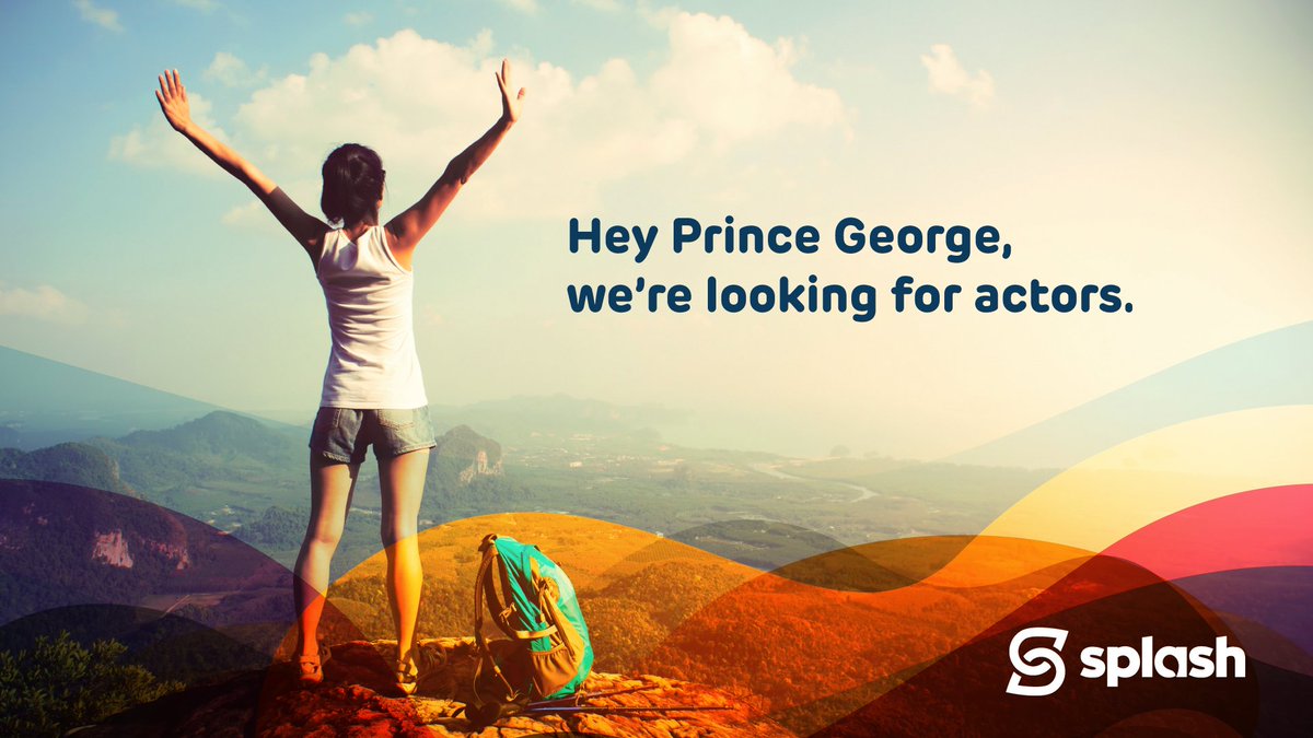 Hey PG! We're looking for some actor types. If you're between the ages of 25-35, are an active person and have a bit of time to spare, contact us! Send an email to jennifer@splashmg.ca