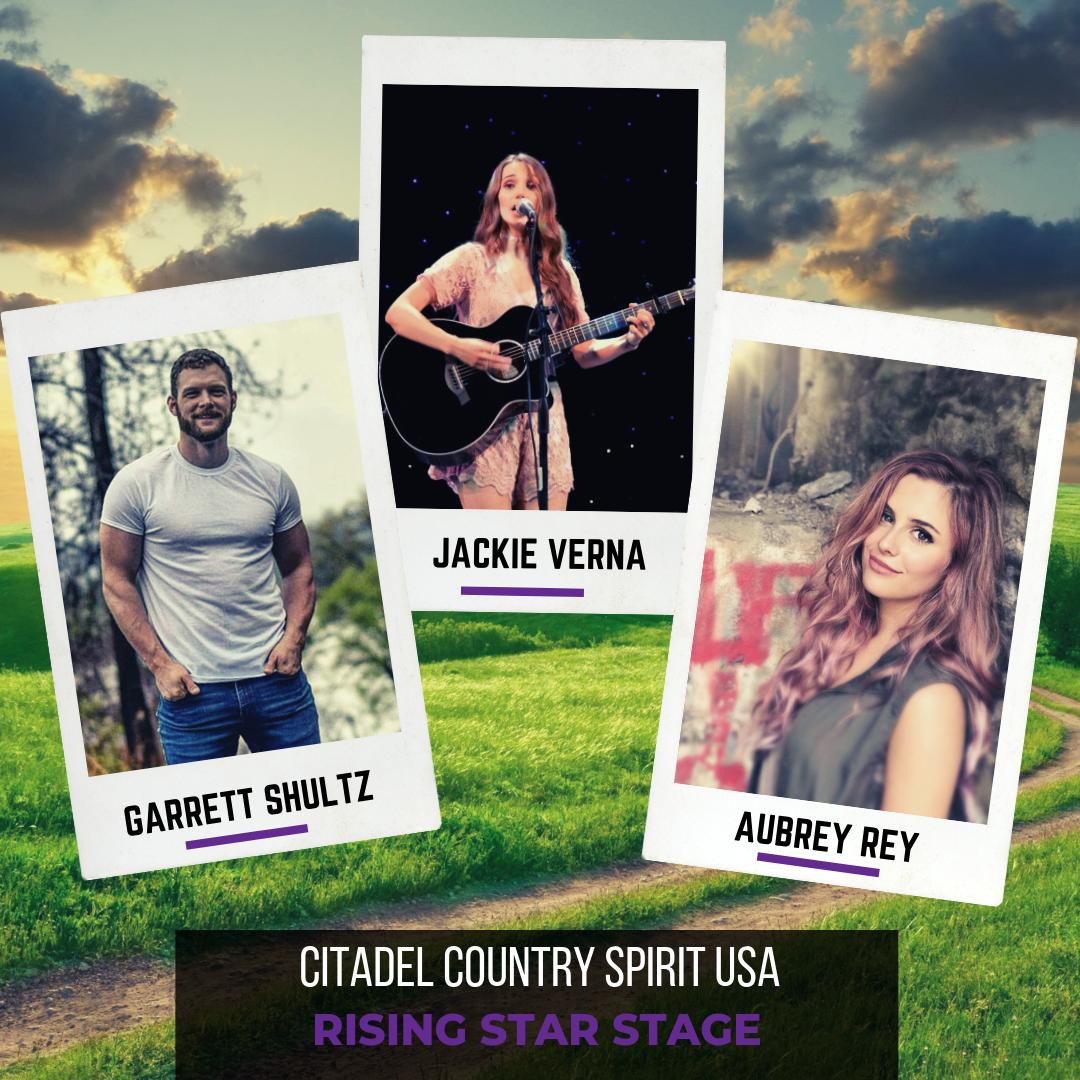 WeAreSynergetic's tweet photo. Synergetic congratulates Rising Star Contest winners Garrett Shultz, @JackieVerna and @aubreyrey on earning their chance to take the stage at the @CountrySpiritUS festival. We will be providing the sound, stage, and lighting for the Rising Star Stage this weekend! https://t.co/C5r5K3aw4v