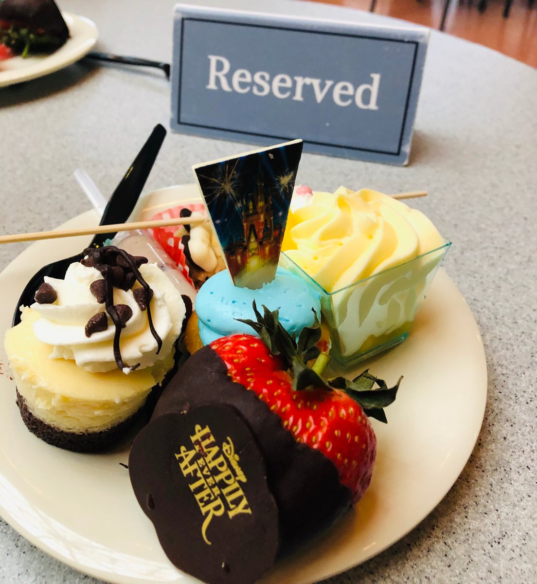 WhisperAmber's tweet photo. Want to pig out on desserts AND have a reserved spot to watch the fireworks at @WaltDisneyWorld? Then you must go to the Happily Ever After Dessert Party. Here's what we ate and thought:
https://t.co/MkeOml7qIX
@DisneyParks #MagicKingdom #Disney #DisneyWorld #DessertParty https://t.co/xhb7Ei5el7