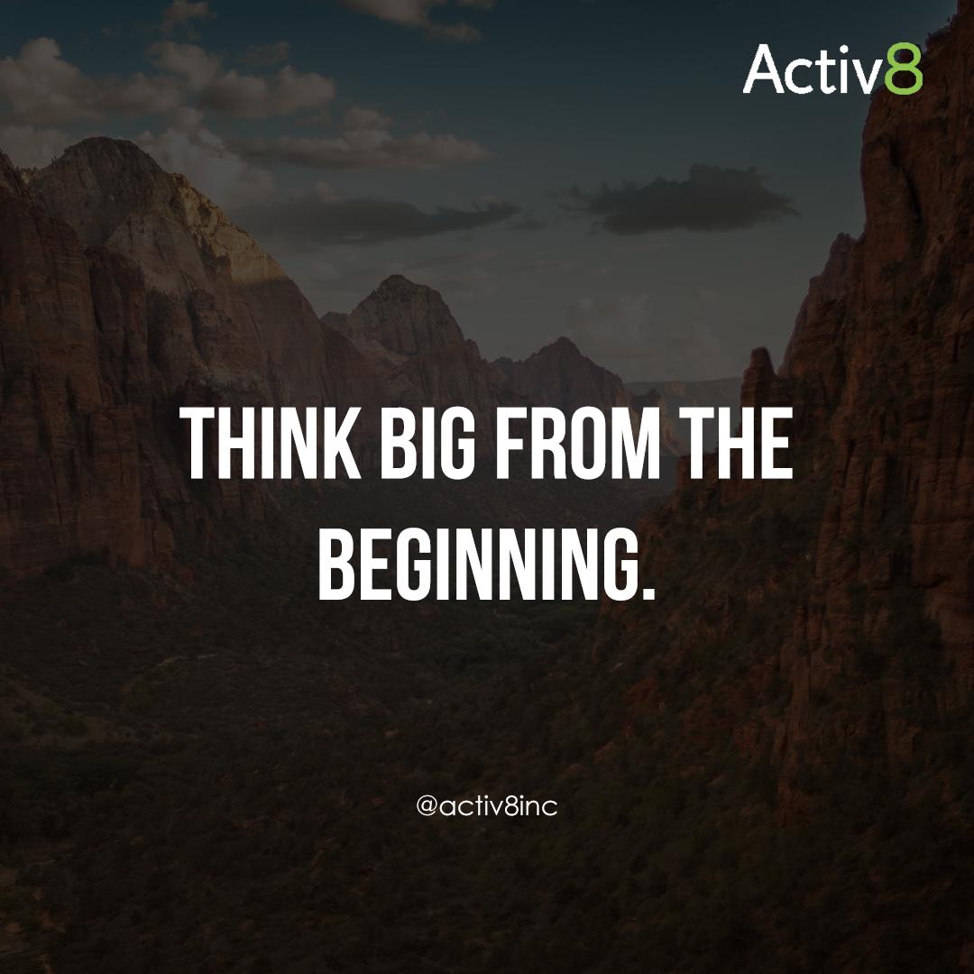 Think big, start small, learn fast!!🔥🔥🔥#success #inspiration #quotes #motivation #activ8training #goforit #passionbusiness