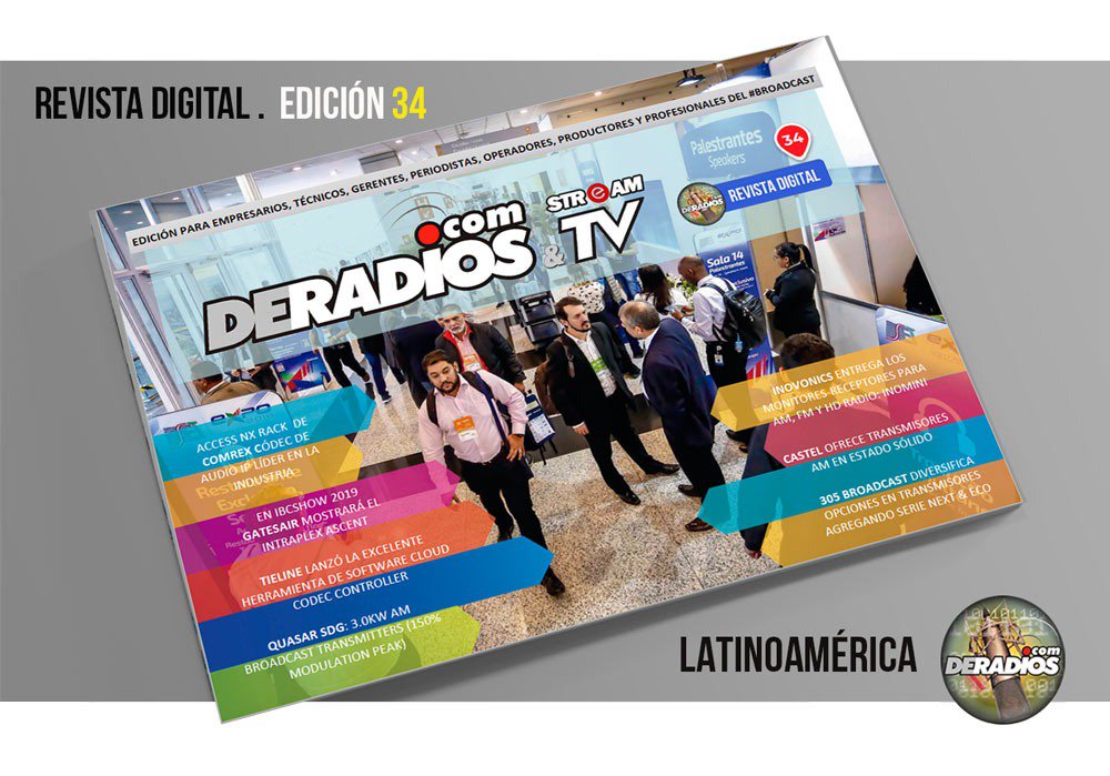 RadiodeRadios's tweet photo. 🎧 Revista Digital https://t.co/9KaZuzEdnV #34 para Latinoamérica!! @Comrex @inovonicsinc @GatesAir @CastelBroadcast @trialcom #QuasarSDG @Fluotec @305broadcast @ALink2019 @IBCShow @expotecperu y @CAPERShow | 🎧 Online: https://t.co/sJWGhypB5W o pedila: https://t.co/OajhRJgdHb https://t.co/TZoTsiPKLz