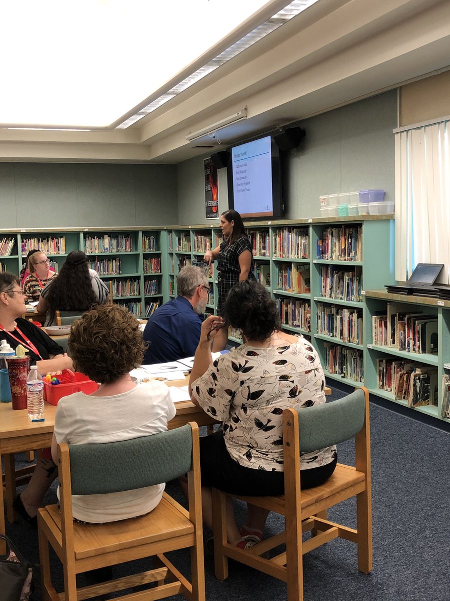 EdkeyPD's tweet photo. "Breathing is the number one way to regulate your emotions." ISS Jen Giebink teaching @JFLongSchool staff about the importance of managing ourselves when working with Ss @BoysTown #cesdknowthyimpact @hopeleaders https://t.co/v6xngryVYh
