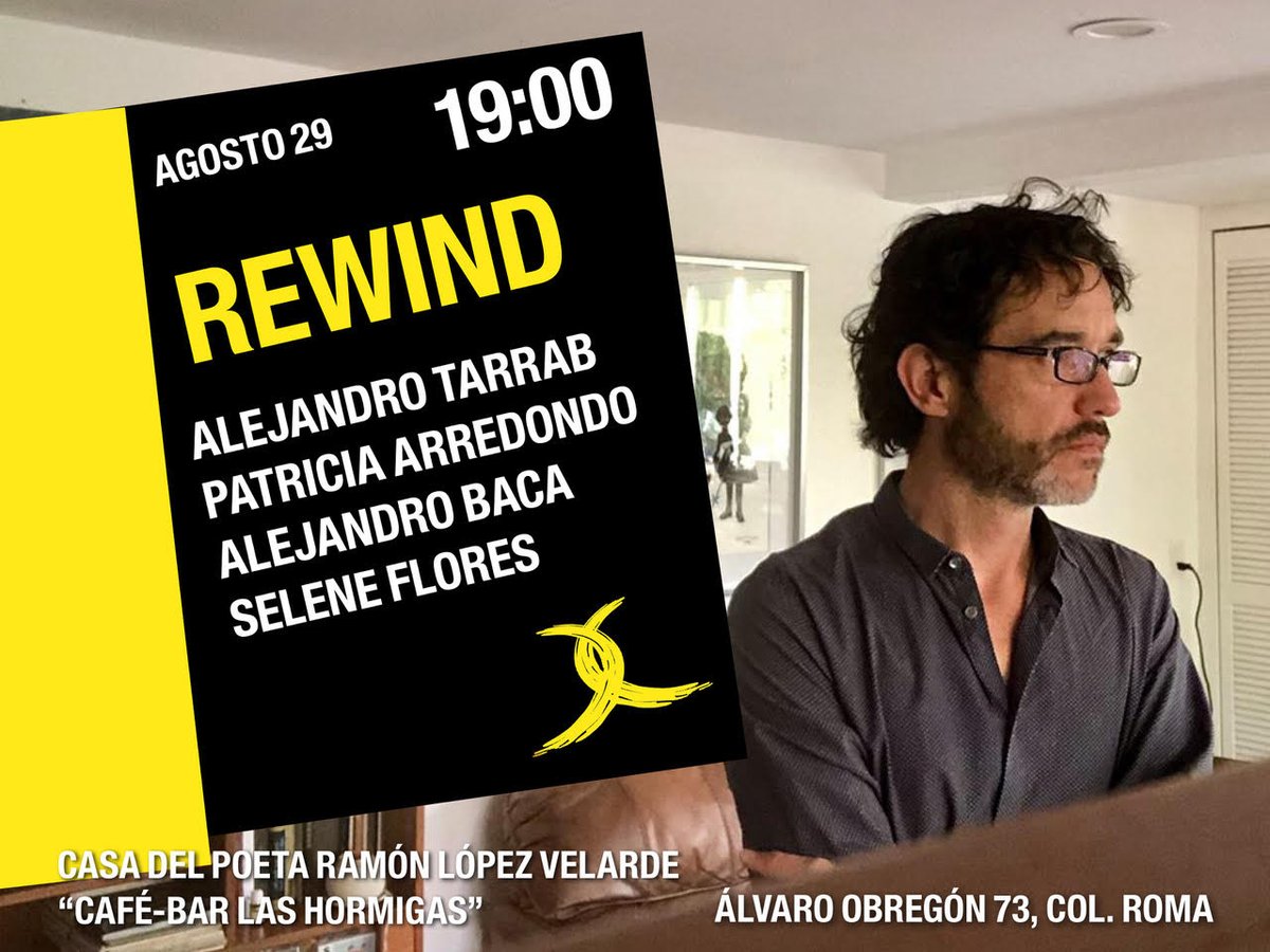 casadelpoetarlv's tweet photo. El próximo jueves 29 de agosto se llevará a cabo la lectura de poesía organizada por Cuadrivio a las 19:00 horas en el Café-bar "Las Hormigas"de la @casadelpoetarlv . ¡No faltes!
#LecturadePoesía
#Cuadrivio
#SeleneFlores
#AlejandroTarrab
#PatriciaArredondo
#AlejandroBaca https://t.co/6c4bl3TeCV