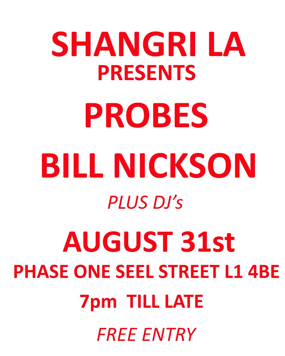Not long before <a href="/TheProbes/">PROBES</a> &amp; <a href="/billnickson_/">Bill Nickson</a> play @phaseonelpool - come on down, it’s free ✊🏻