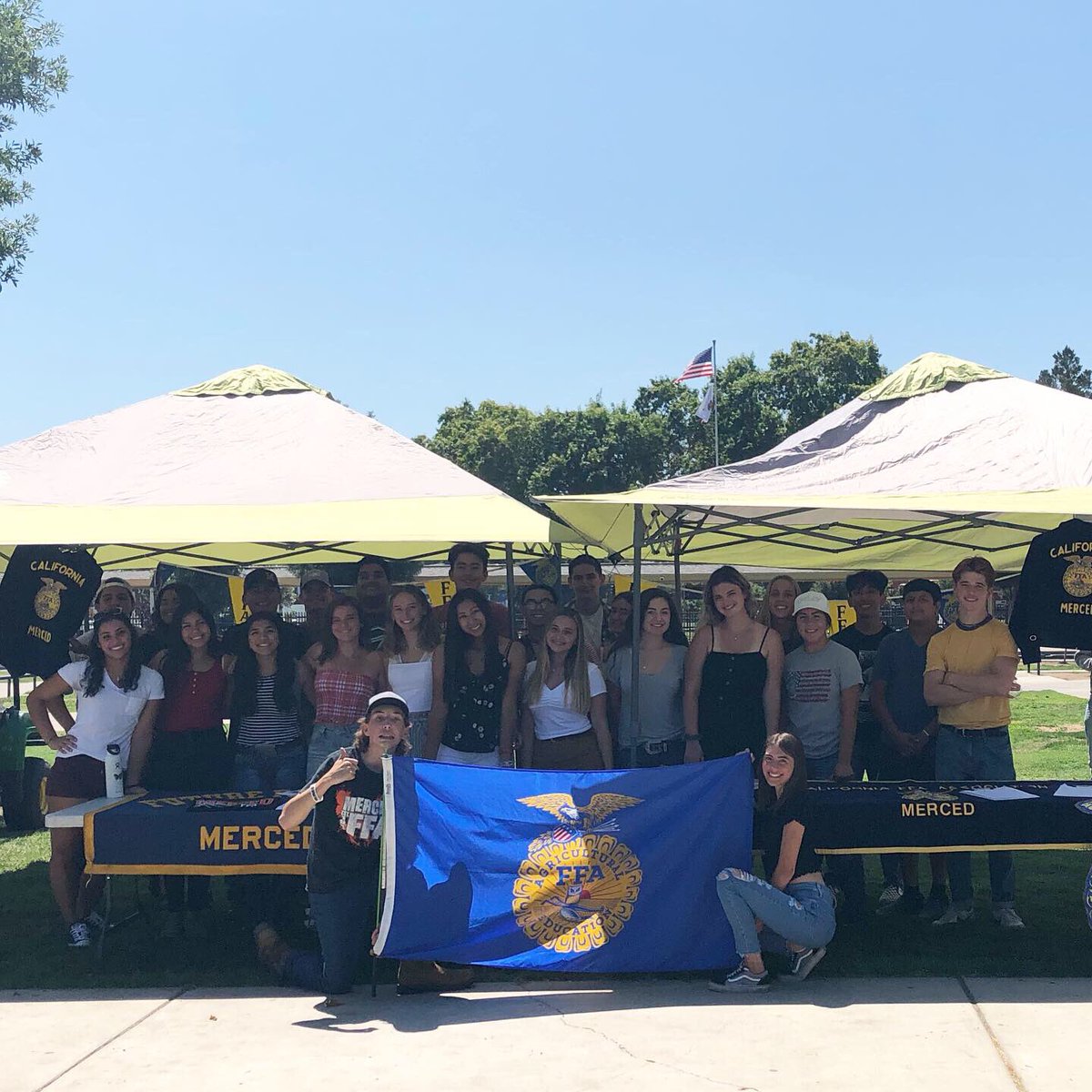 themercedffa's tweet photo. We want to say thank you to everyone that helped out today at club rush. And thanks to all the students that signed up to join FFA! We hope to see you all get involved in the Merced FFA Chapter!! https://t.co/0sodwcCQcd