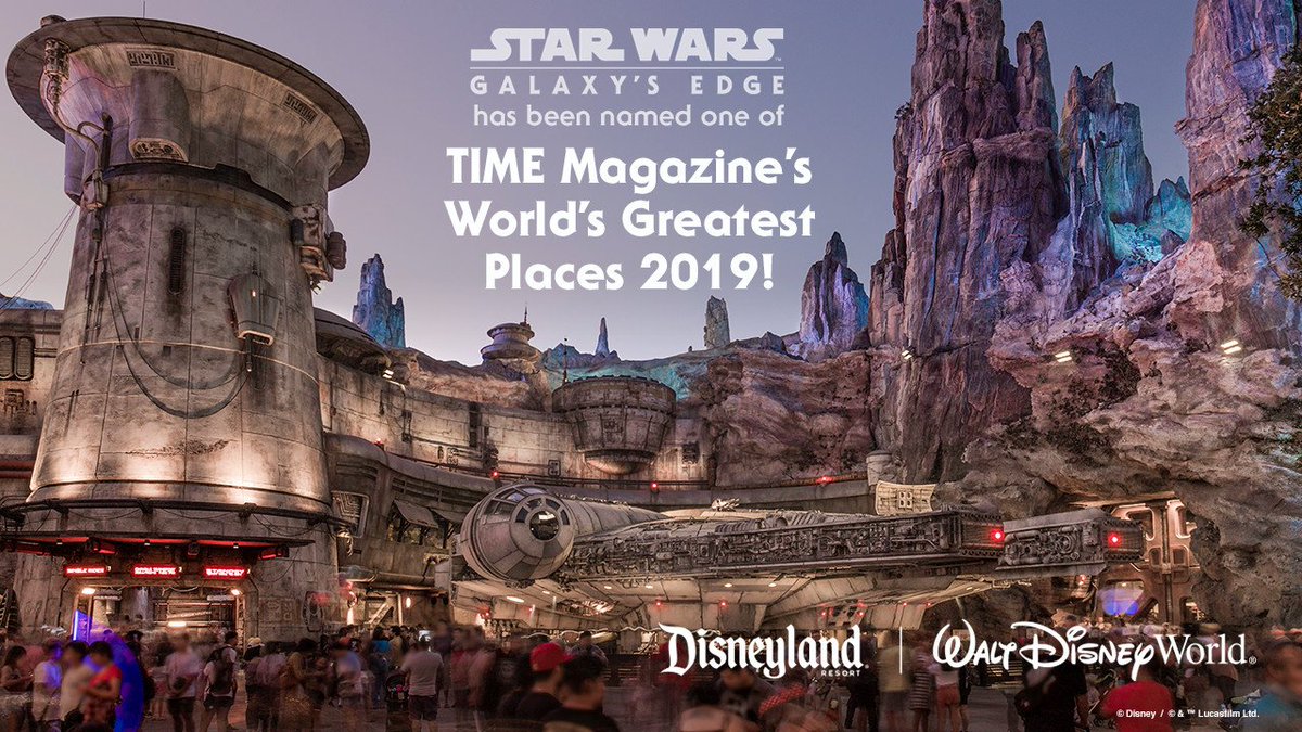 BREAKING NEWS! Star Wars: Galaxy's Edge Named One of TIME Magazine's ‘World’s Greatest Places’ - Visit our blog for all the details! vacationswithcharacter.com/blog/2019/08/2… #StarWarsGalaxysEdge #WorldsGreatestPlaces #WaltDisneyWorld #VacationsWithCharacter