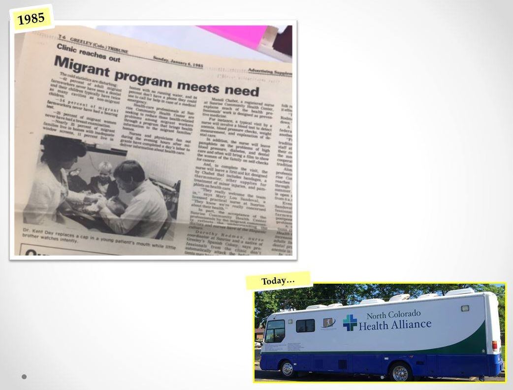 SunriseCommHlth's tweet photo. #TBT
Artículo de 1985 - Hoy, Sunrise Community Health está orgulloso de nuestra presencia en los Condados de Weld y Larimer, a través de nuestra Unidad Móvil.
#Sunrise, #MyHealthCenter https://t.co/IqsNjYSRQg