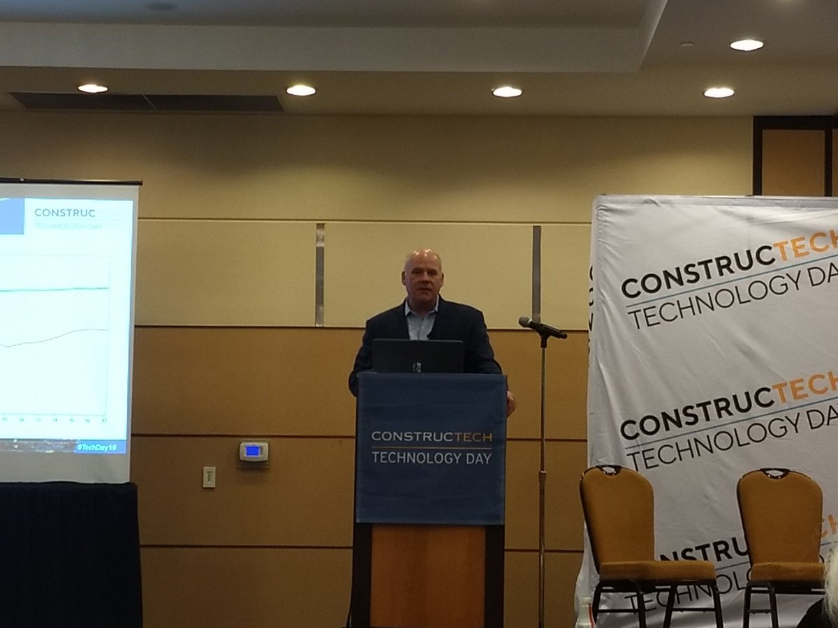 ConstructechMag's tweet image. Why is technology not creating more productivity? Part of the problem is transportation, says Ed Brady .@HBIBuildCareers. #TechDay19 #modular #panelized #Construction