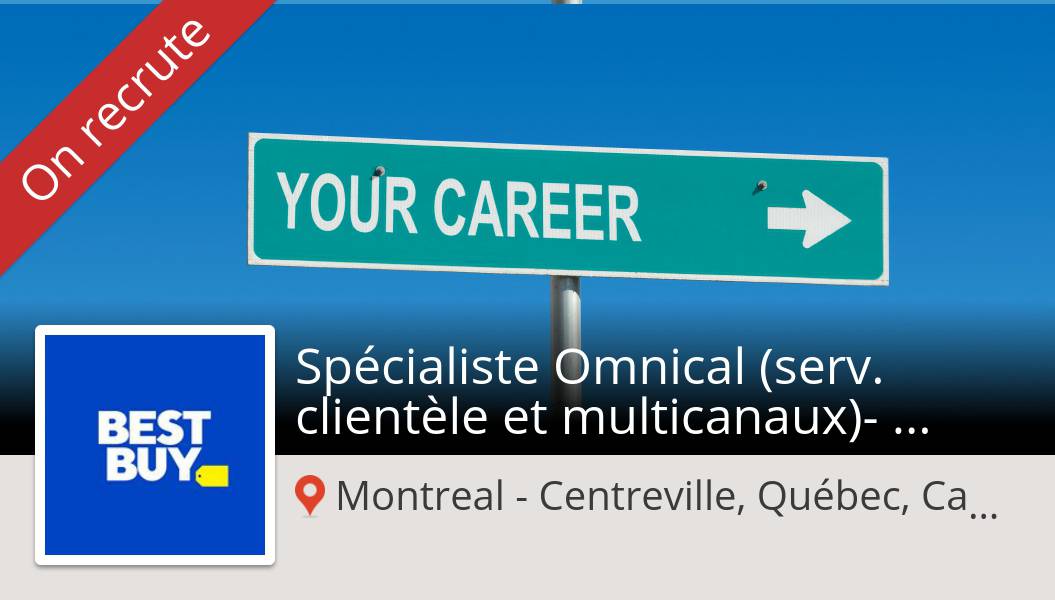 lildevlin06's tweet photo. #BestBuyCanada is looking for a Spécialiste Omnical  (serv. #clientèle et #multicanaux)- Temps PLEIN/Saisonnier, apply now! (#MontrealCentreville) #job https://t.co/qVq5Y5Q5xr #belonghere #beyouhere https://t.co/Jp9arygTkM