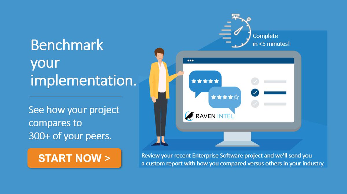ravenintell's tweet photo. Your #HCM implementation was an important milestone for your company. How did it compare to your peers? Take 5 minutes to review your project and we'll tell you how it stacked up. https://t.co/hNM0DpePWk #ENSW #oraclehcm #sapsucessfactors #workday #ultimatesoftware #ServiceNow https://t.co/I09q35g8zH