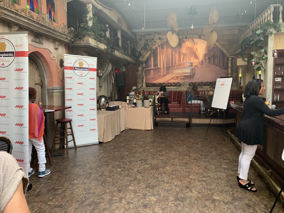 Ylora0211's tweet photo. Are you ready to have fun with @AARPPA at Mojito Night?@CubaLibrePHL #ageless #inyourcommunity #funwithpurpose #summer #disruptingaging @billjwpa @MrRawle @MorieSmile @AngelaAARP https://t.co/tgFKOAZouO