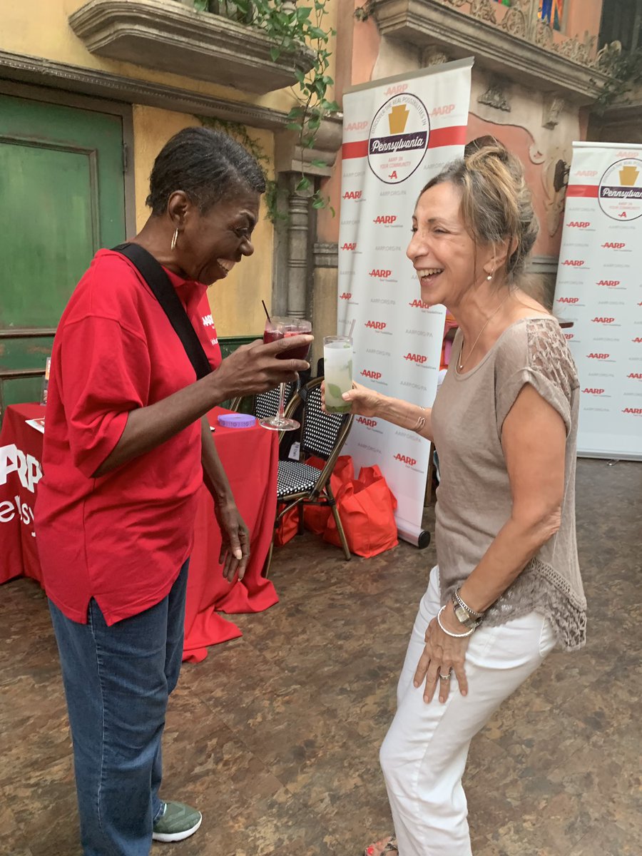Ylora0211's tweet photo. Are you ready to have fun with @AARPPA at Mojito Night?@CubaLibrePHL #ageless #inyourcommunity #funwithpurpose #summer #disruptingaging @billjwpa @MrRawle @MorieSmile @AngelaAARP https://t.co/tgFKOAZouO