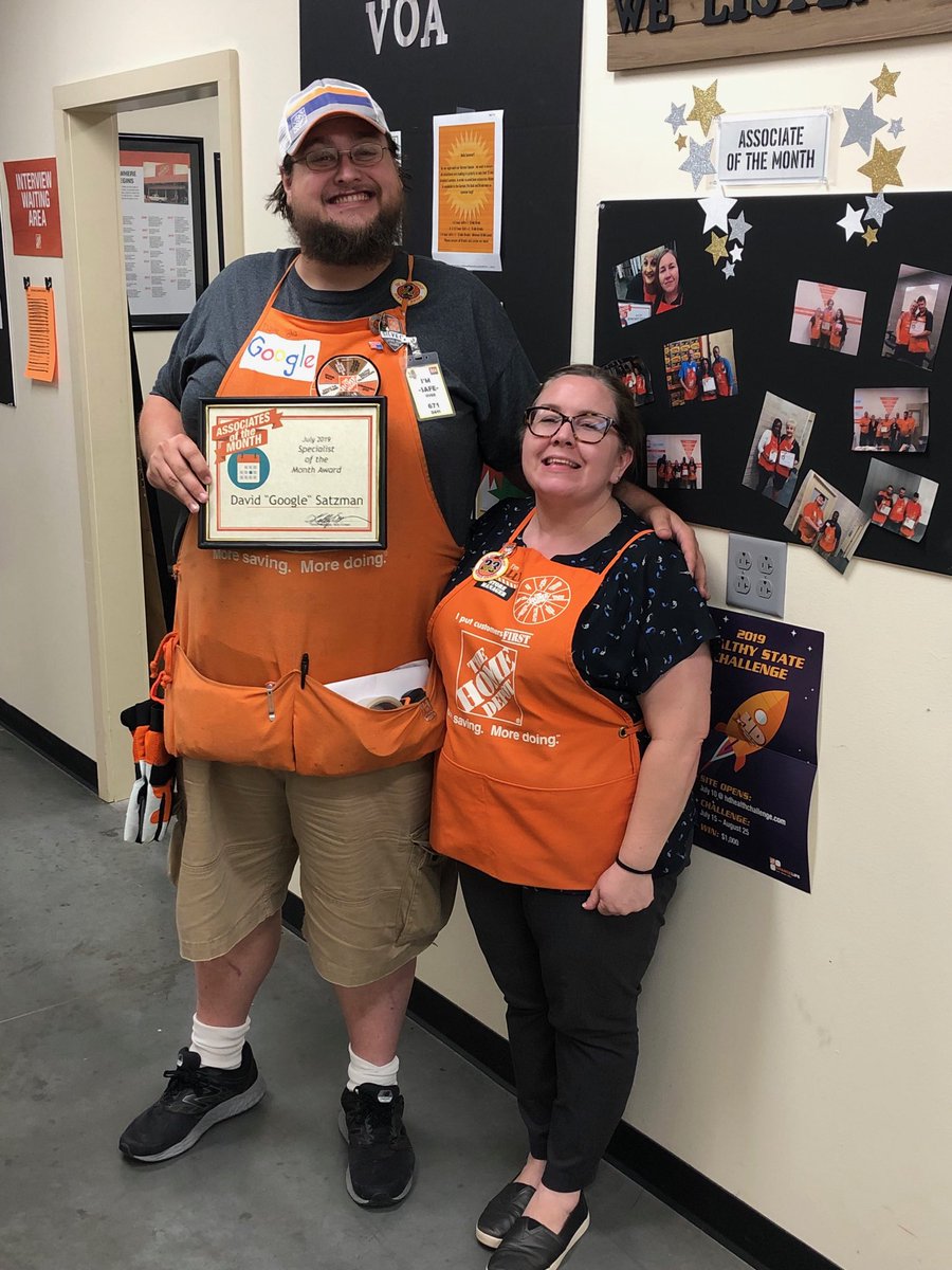 Congrats Dave “Google” on being Specialist of the month for July 🏆🏅🎉 ⁦<a href="/Broomall_HD4181/">BroomallHomeDepot</a>⁩