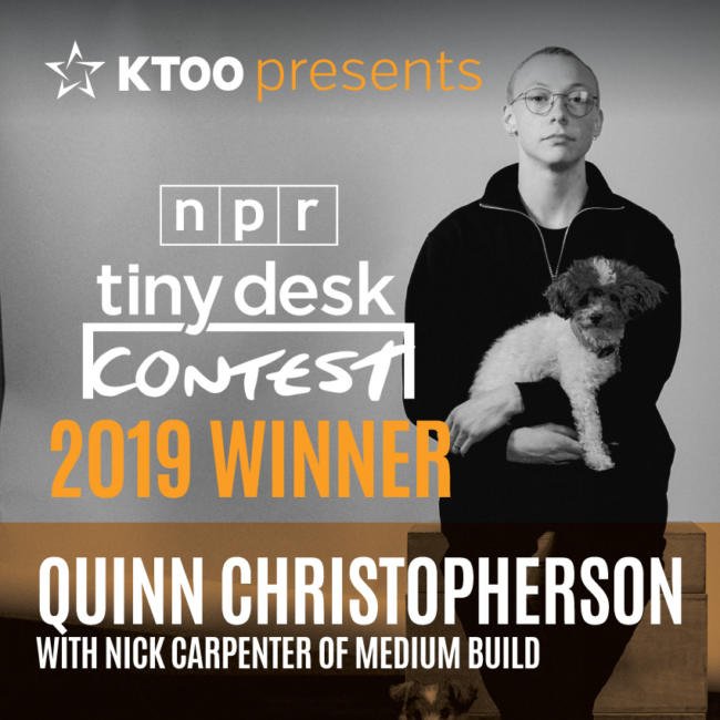 sburtonsound's tweet photo. Live music and interview with @nprmusic's #TinyDeskContest winners Quinn Christopherson and Nick Carpenter 8/22 at 3:30 p.m. AKST on #JuneauAfternoon Stream at https://t.co/luNDrRliNp @BucketHatQuinn @SheLaney @KTOOpubmedia https://t.co/1ww4iGRXC5
