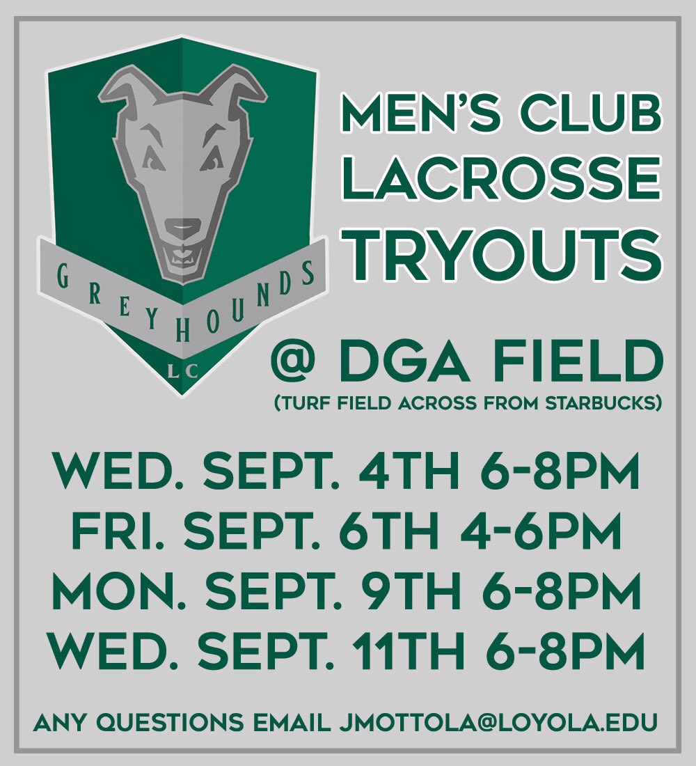 Official dates for tryouts! Remember to pack your gear when you’re getting ready for move-in #GoHounds