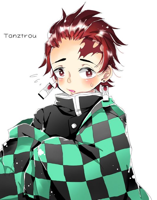 飴の包み紙の気持ちさんがTwitterに投稿した竈門炭治郎(鬼滅の刃)のイラスト。