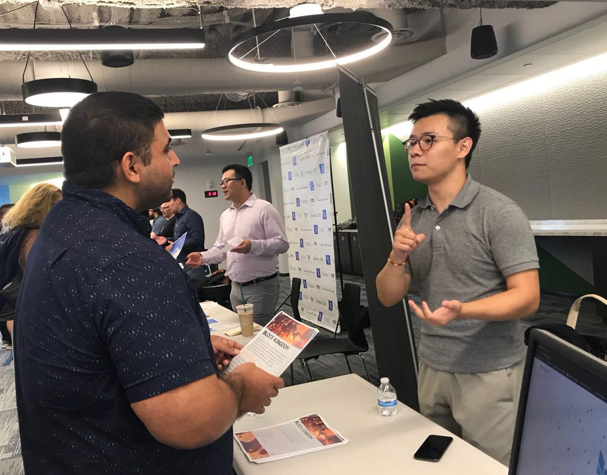 sparkincu's tweet photo. Thank you @block_pirate  for joining us at 2019 Boston Blockchain Job Fair &amp; Networking Event! 

Such a great crowd👍👍👍 Look forward to future collaboration.

#games #gaming #blockchain #Crypto #Boston #jobsearch #Career #Microsoft #networking https://t.co/wXWp3CjuCP