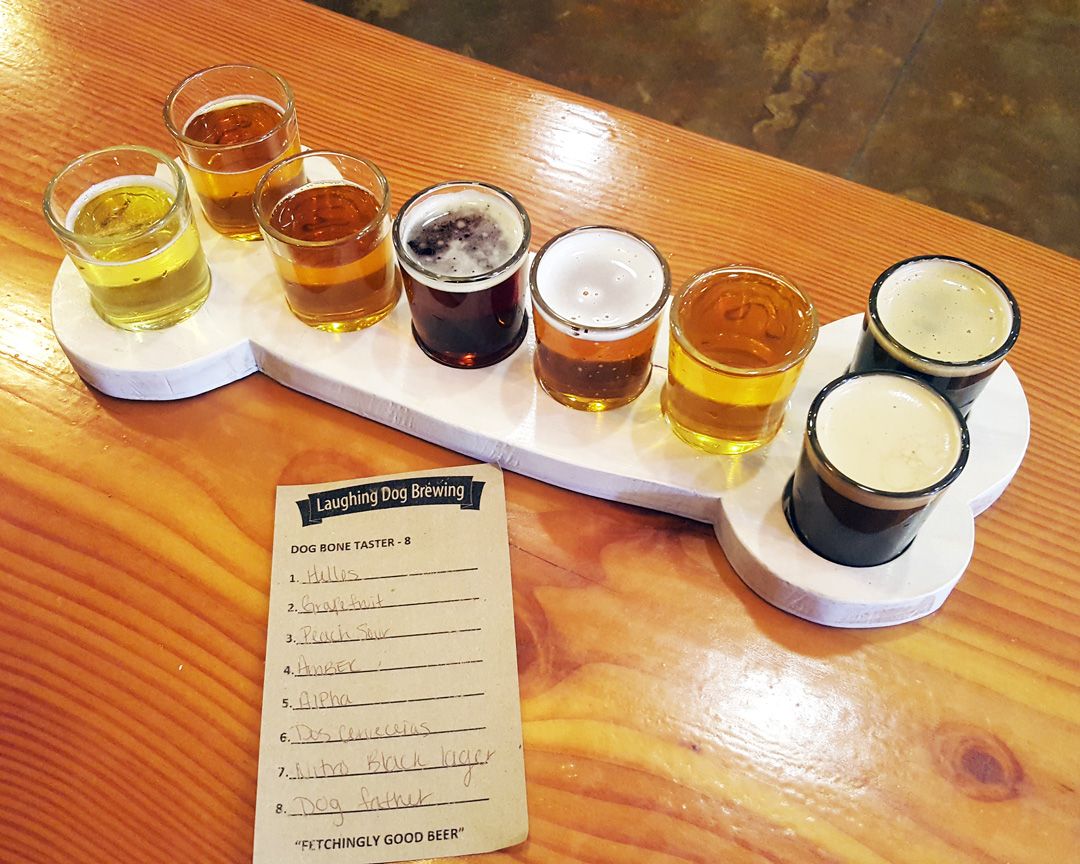 CanadaCraftClub's tweet photo. Super happy to have featured the Huckleberry Cream Ale by @LaughingDogbrew this month! If you're in the Sandpoint ID area, their brewery is a must-see. I mean, look at their bone-shaped flight tray! #craftbeer #drinkcraft #craftbeercanada #craftloyal #beermail https://t.co/goFHu7tUl7