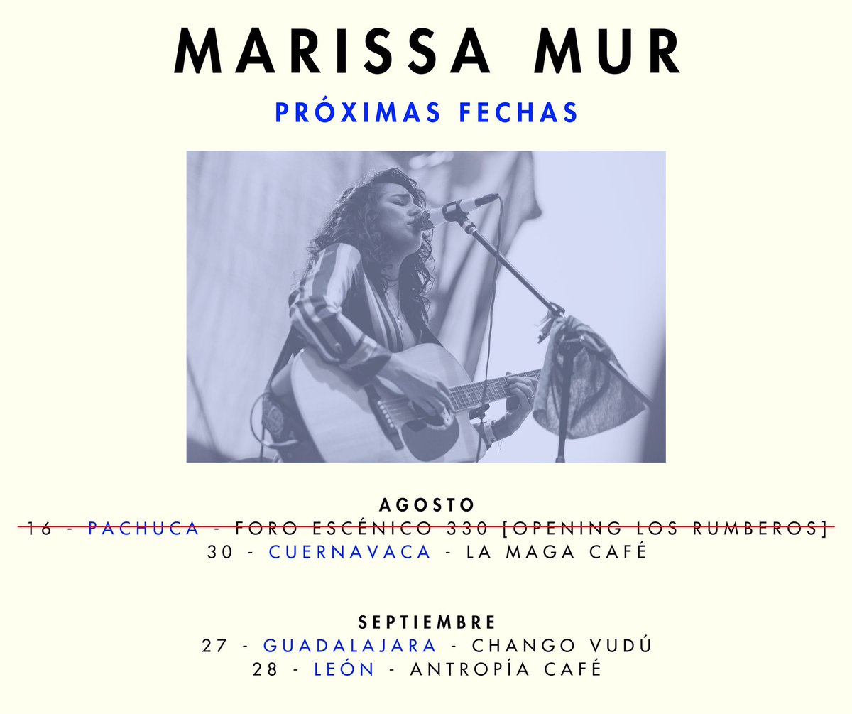 ¡Próximas Fechas!
✨🎫Cuernavaca: bit.ly/2y6RGG6
✨🎫Guadalajara: bit.ly/2Z9QCgK
✨🎫León: bit.ly/2SvFzMg