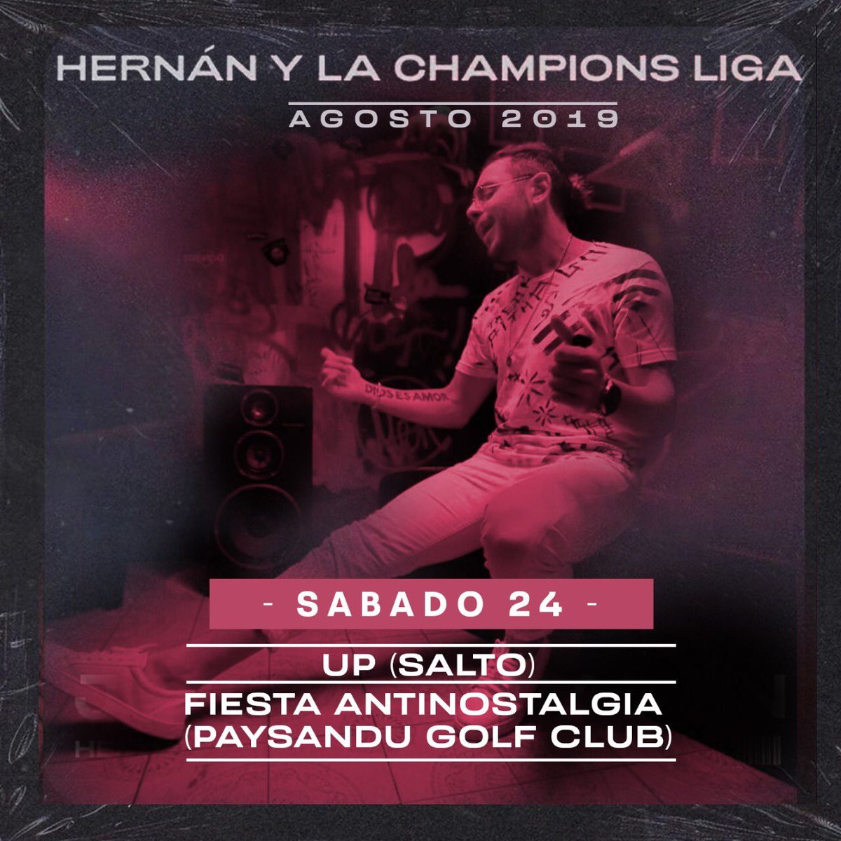 hclfans's tweet photo. VIERNES - SABADO
LA VERDERA Y LA UNICA
HERNÁN Y LA CHAMPIONS LIGA🔉🔊⚡💪🎶🎵 SONANDO EN URUGUAY https://t.co/8DFWzpoLei