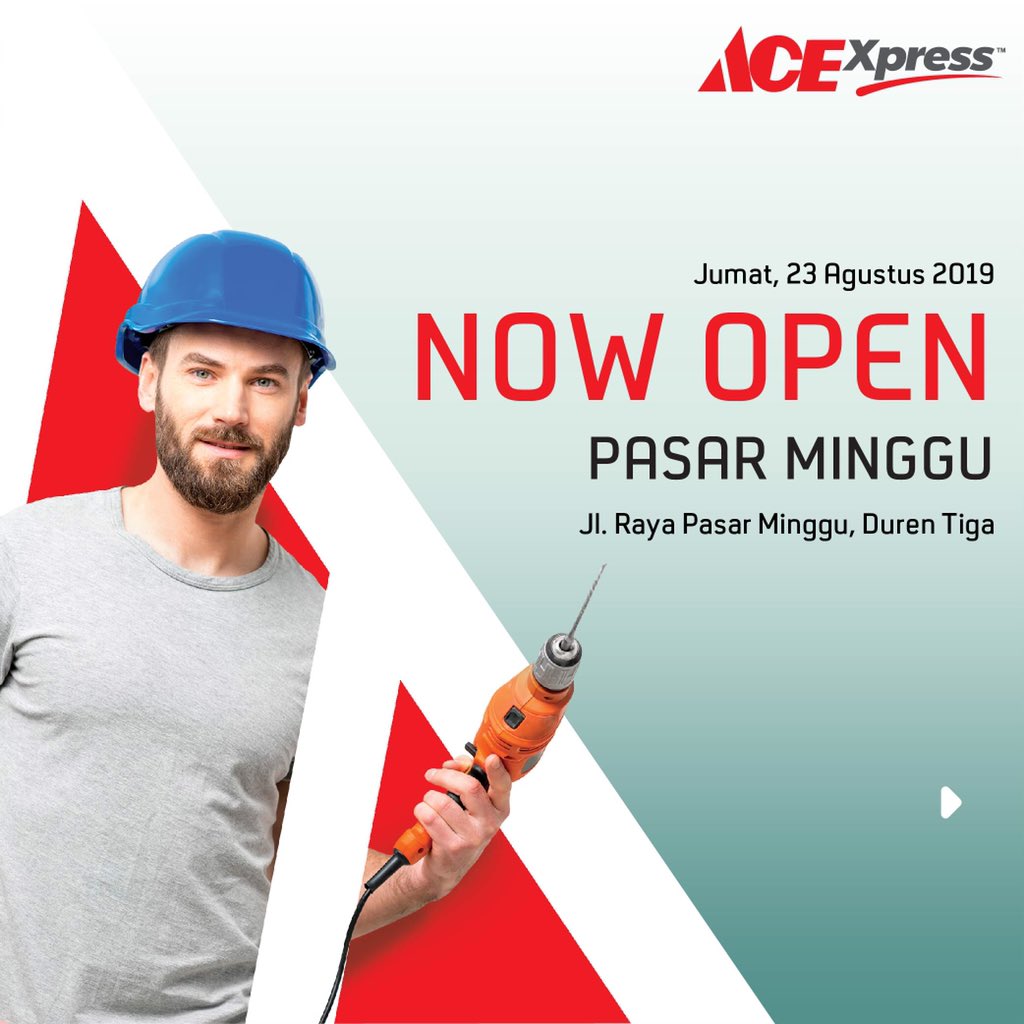 ACEIndonesia's tweet photo. Mulai hari ini pelanggan ACE di Duren Tiga Pasar Minggu semakin mudah untuk mengisi kebutuhan gaya hidup dan rumah tangga, karena #ACEXpress baru saja buka tokonya di sana. Jadi bisa mengurangi bermacet-macetan di jalan juga lho, ACEs!
Mari kunjungi segera dan nikmati promonya! https://t.co/fpWSdVN96r